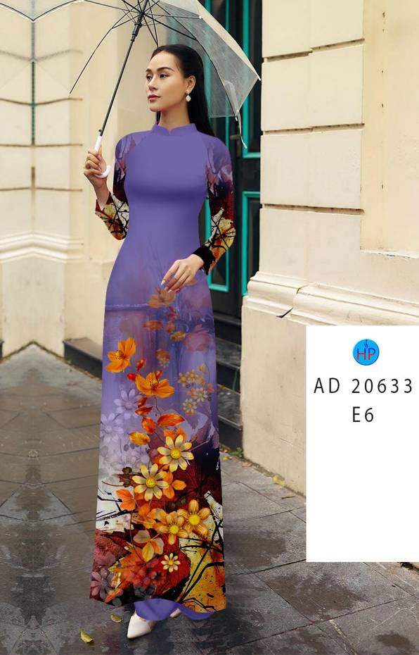 Vải Áo Dài Hoa In 3D Độc Đáo AD 20633 37 Vải Áo Dài Hoa In 3D Độc Đáo AD 20633