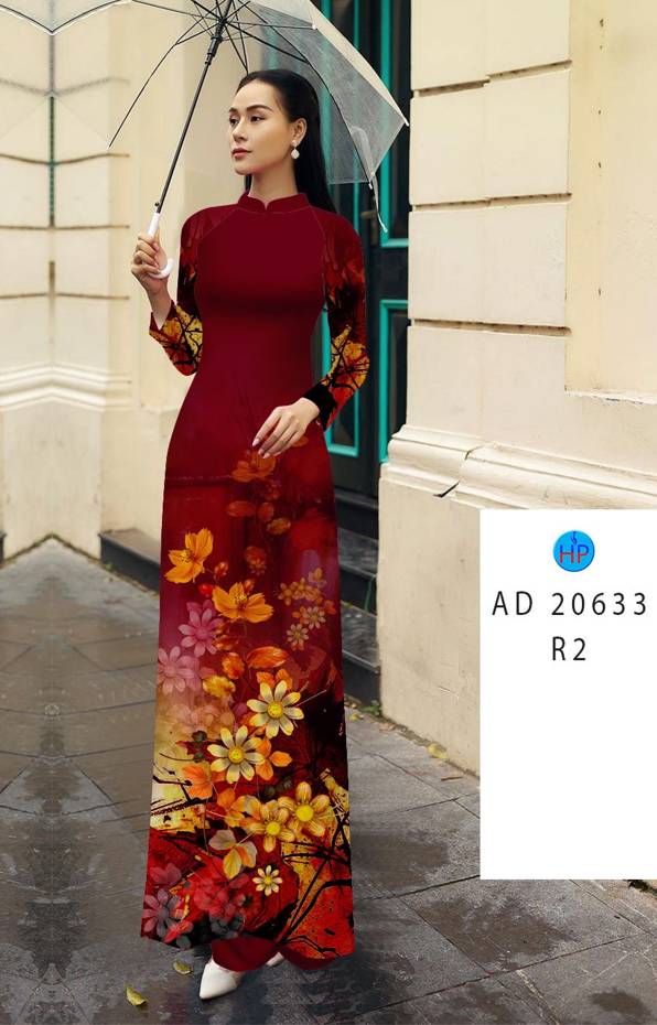 Vải Áo Dài Hoa In 3D Độc Đáo AD 20633 48 Vải Áo Dài Hoa In 3D Độc Đáo AD 20633