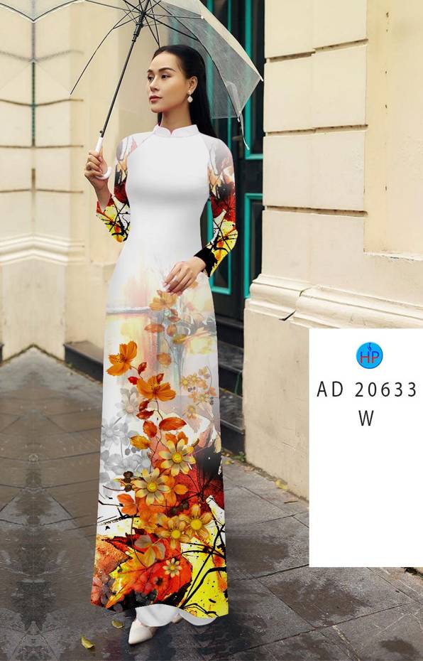 Vải Áo Dài Hoa In 3D Độc Đáo AD 20633 51 Vải Áo Dài Hoa In 3D Độc Đáo AD 20633