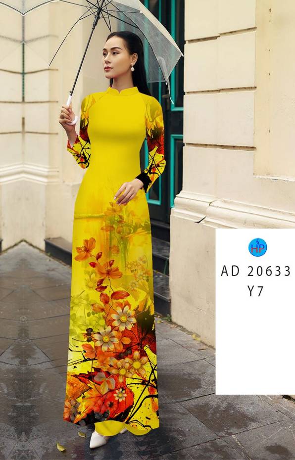 Vải Áo Dài Hoa In 3D Độc Đáo AD 20633 52 Vải Áo Dài Hoa In 3D Độc Đáo AD 20633