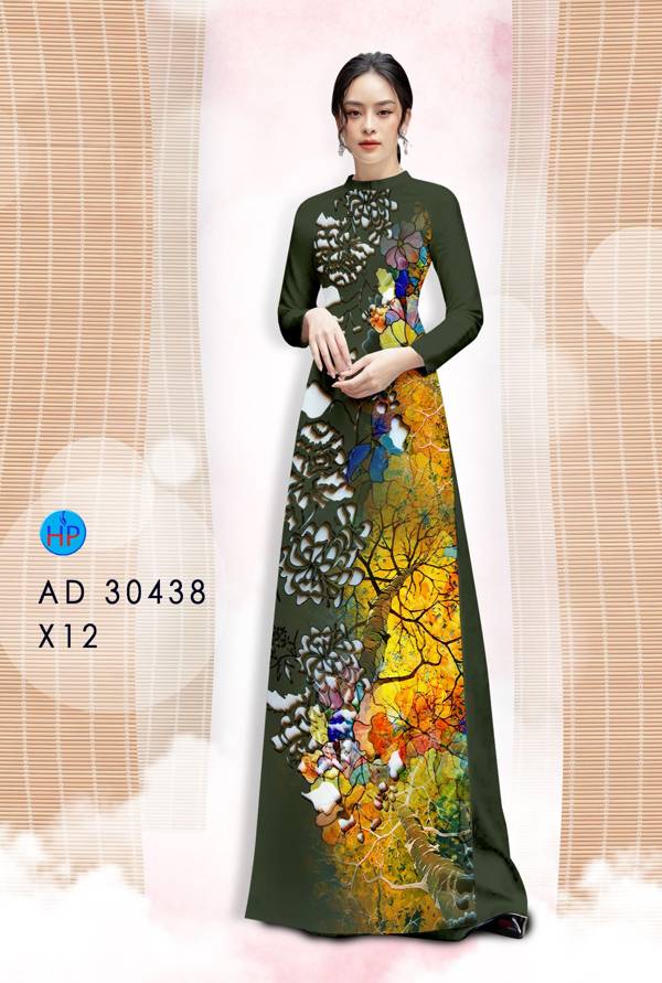 Vải Áo Dài Hoa In 3D Thiết Kế 2021 AD 30438 37 Vải Áo Dài Hoa In 3D Thiết Kế 2021 AD 30438