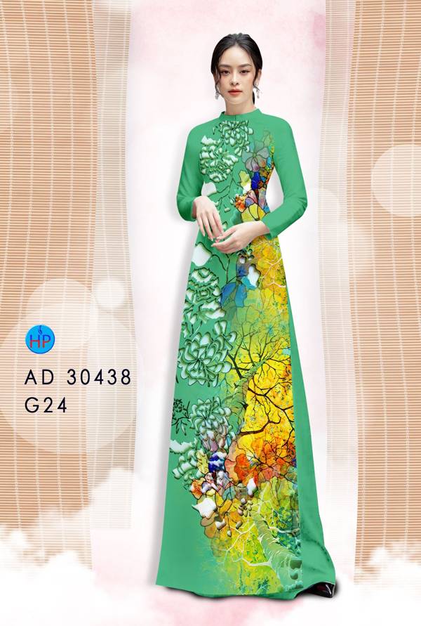 Vải Áo Dài Hoa In 3D Thiết Kế 2021 AD 30438 38 Vải Áo Dài Hoa In 3D Thiết Kế 2021 AD 30438