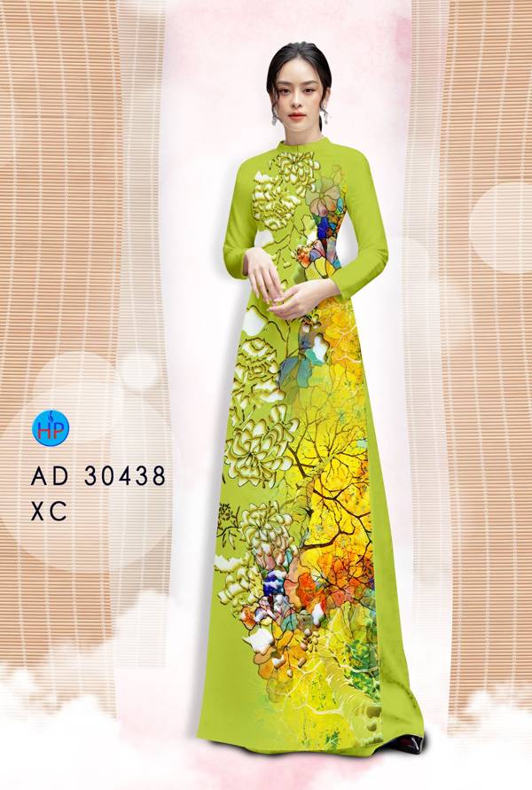 Vải Áo Dài Hoa In 3D Thiết Kế 2021 AD 30438 46 Vải Áo Dài Hoa In 3D Thiết Kế 2021 AD 30438