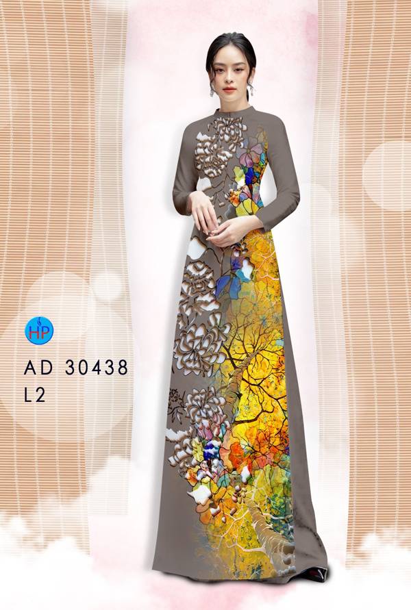 Vải Áo Dài Hoa In 3D Thiết Kế 2021 AD 30438 47 Vải Áo Dài Hoa In 3D Thiết Kế 2021 AD 30438