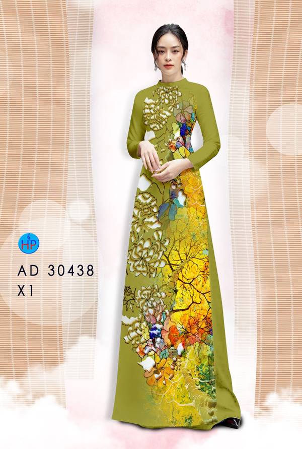 Vải Áo Dài Hoa In 3D Thiết Kế 2021 AD 30438 49 Vải Áo Dài Hoa In 3D Thiết Kế 2021 AD 30438