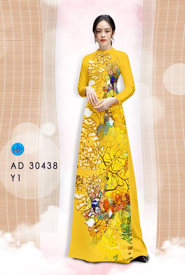 Vải Áo Dài Hoa In 3D Thiết Kế 2021 AD 30438 51 Vải Áo Dài Hoa In 3D Thiết Kế 2021 AD 30438