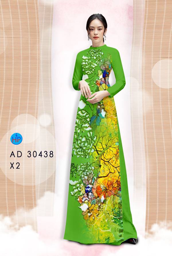 Vải Áo Dài Hoa In 3D Thiết Kế 2021 AD 30438 50 Vải Áo Dài Hoa In 3D Thiết Kế 2021 AD 30438