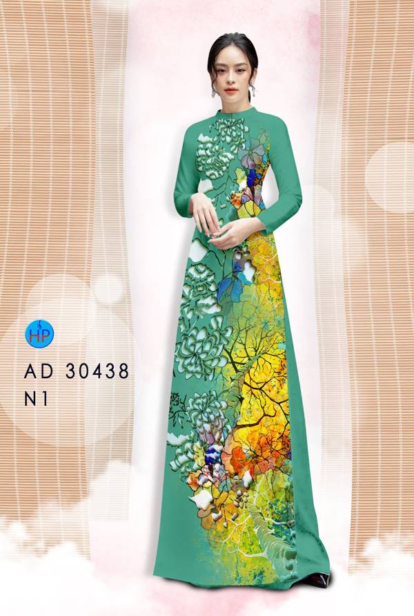 Vải Áo Dài Hoa In 3D Thiết Kế 2021 AD 30438 52 Vải Áo Dài Hoa In 3D Thiết Kế 2021 AD 30438