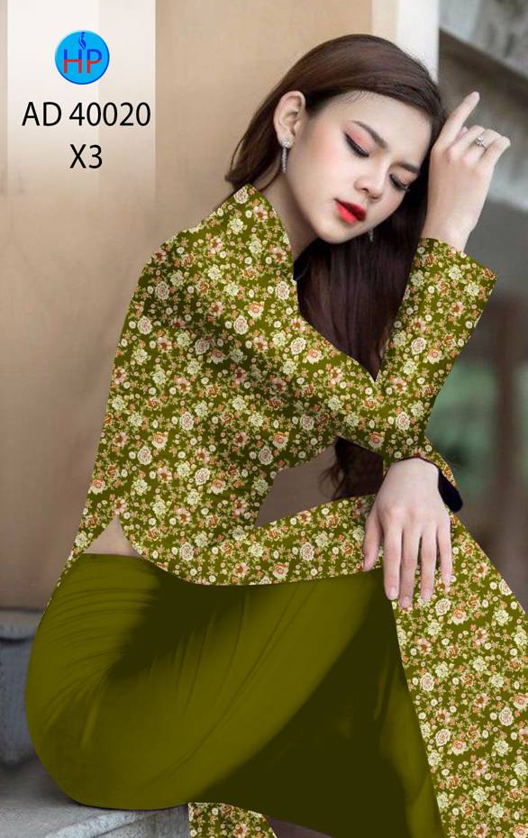 Vải Áo Dài Hoa Đều Vừa Ra  AD 40020