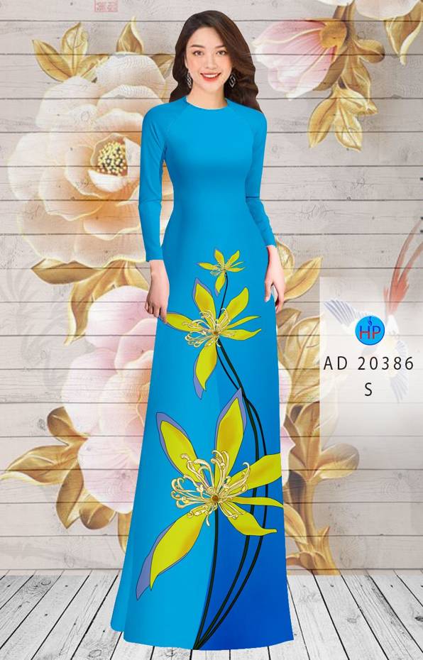 Vải Áo Dài Hoa In 3D Độc Đáo AD 20386 39 Vải Áo Dài Hoa In 3D Độc Đáo AD 20386