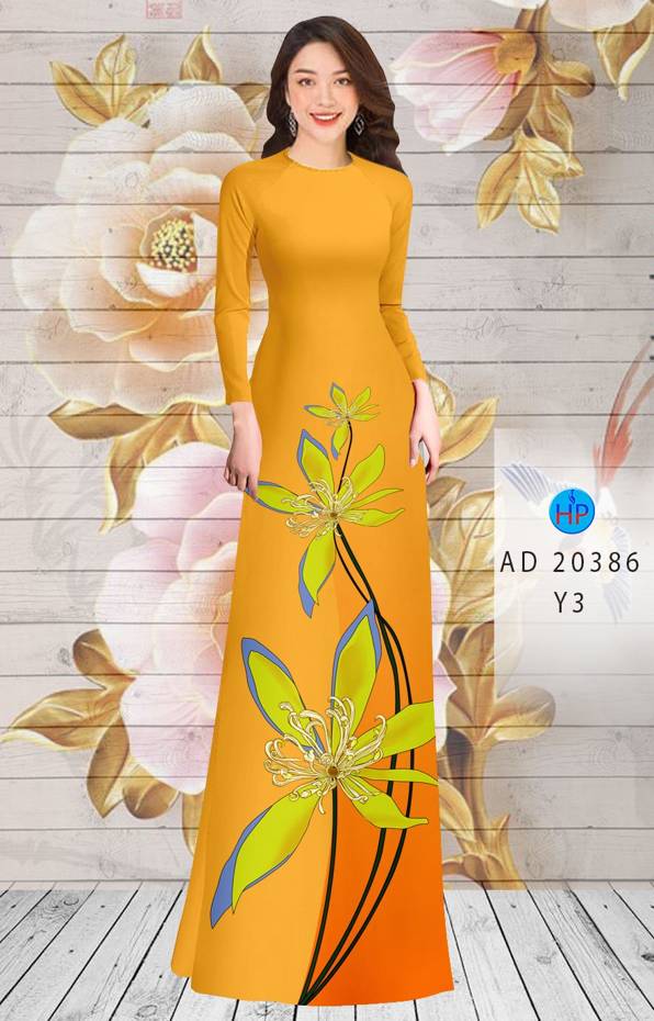 Vải Áo Dài Hoa In 3D Độc Đáo AD 20386 48 Vải Áo Dài Hoa In 3D Độc Đáo AD 20386