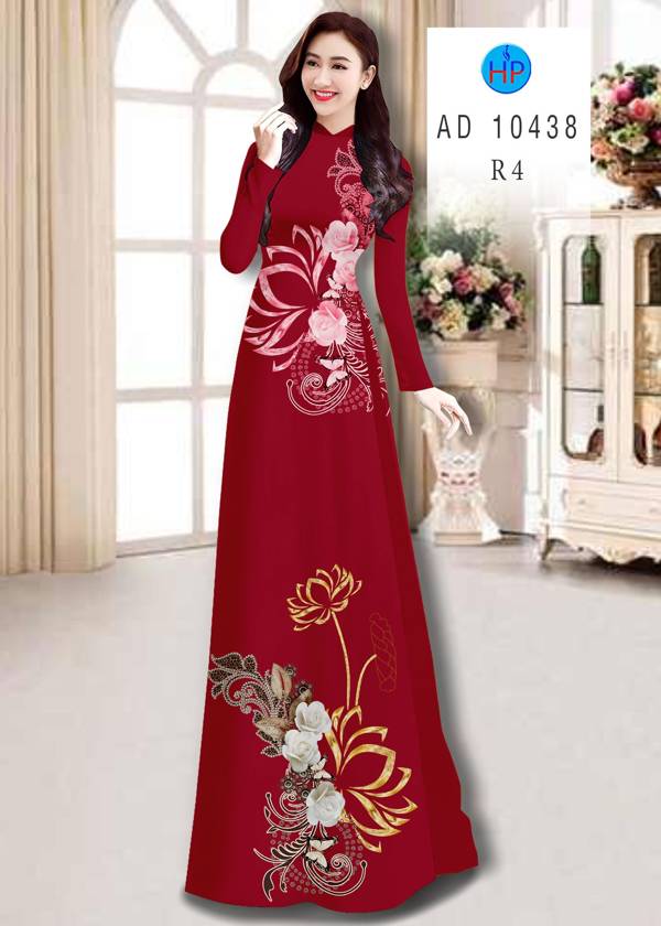 Vải Áo Dài Hoa In 3D Mới Ra AD 10438 43 Vải Áo Dài Hoa In 3D Mới Ra AD 10438