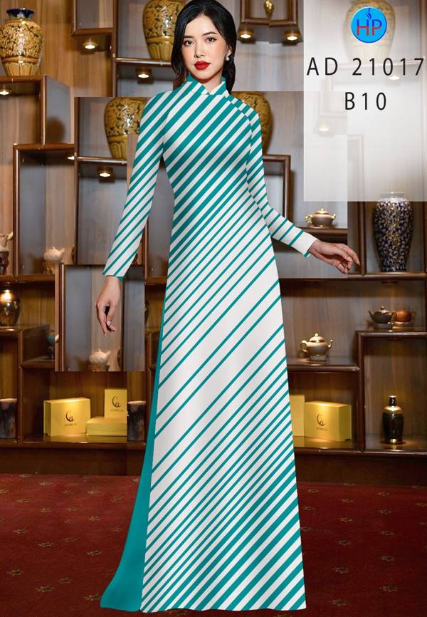 Vải Áo Dài Hoa Văn Sọc Thiết Kế 2021 AD 21017