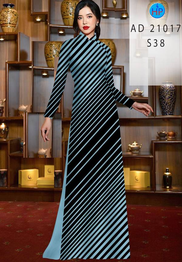 Vải Áo Dài Hoa Văn Sọc Thiết Kế 2021 AD 21017