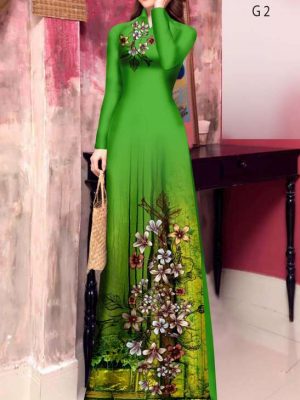 Vải Áo Dài Hoa In 3D Vừa Ra AD 20937 30 19936a65