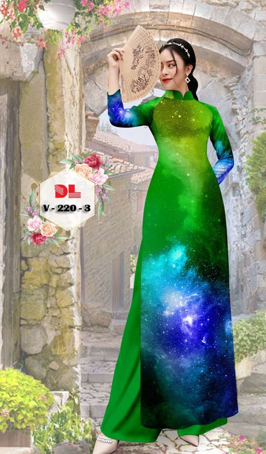 Vải Áo Dài Hoa Văn Thiết Kế 2021 AD V220