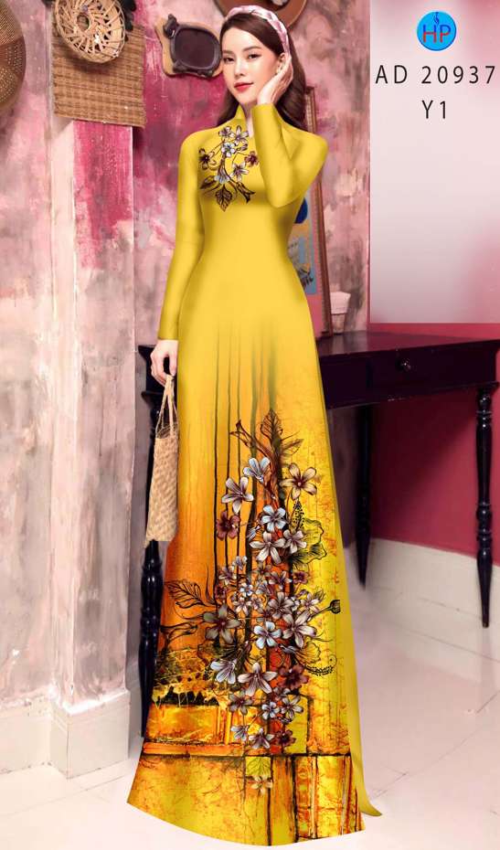 Vải Áo Dài Hoa In 3D Vừa Ra AD 20937 36 Vải Áo Dài Hoa In 3D Vừa Ra AD 20937