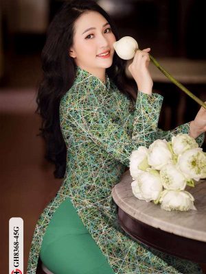 Vải Áo Dài Hoa Văn Kiểu Mới AD GH8368 26 28b7b25b