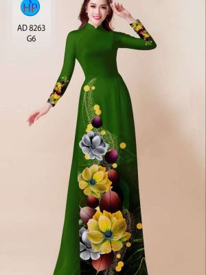 Vải Áo Dài Hoa In 3D Độc Đáo AD 8263 29 2b06007f