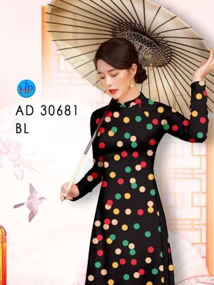 Vải Áo Dài Chấm Bi Kiểu Mới AD 30681 30 3649f592