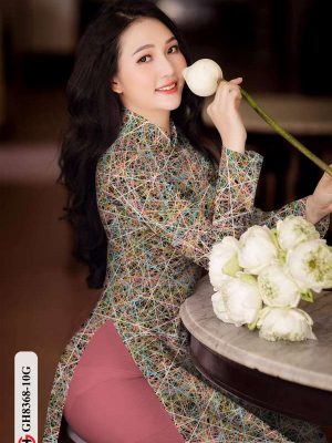 Vải Áo Dài Hoa Văn Kiểu Mới AD GH8368 16 374495d0
