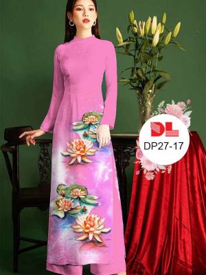 Vải Áo Dài Hoa Sen Mới Ra AD DP27 16 3889f185