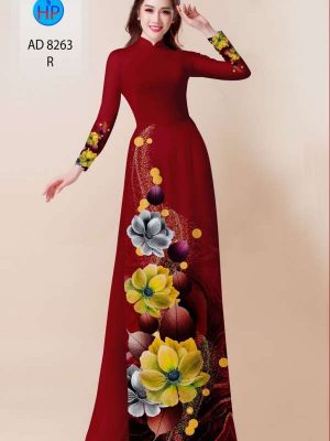 Vải Áo Dài Hoa In 3D Độc Đáo AD 8263 23 3ae6ecf2