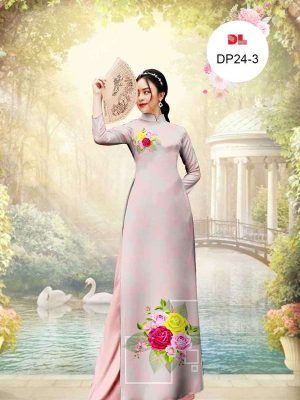 Vải Áo Dài Hoa Hồng Mới Ra AD DP24 35 3c767e94