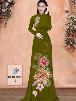 Vải Áo Dài Hoa Cúc Kiểu Mới AD HLAD3025 48 3d4dc361