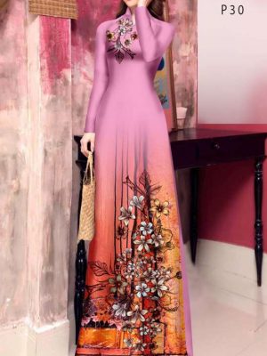 Vải Áo Dài Hoa In 3D Vừa Ra AD 20937 27 42c4948a