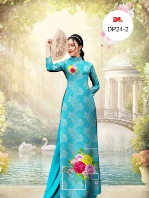 Vải Áo Dài Hoa Hồng Mới Ra AD DP24 34 42ef1bd8