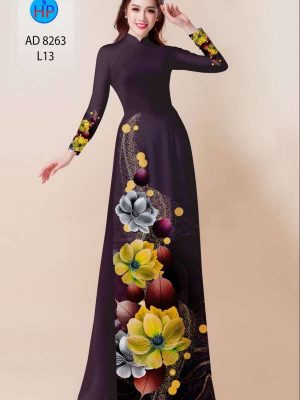 Vải Áo Dài Hoa In 3D Độc Đáo AD 8263 28 440da66c