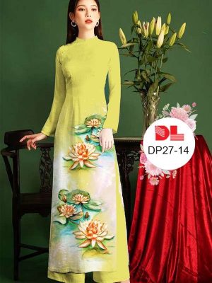 Vải Áo Dài Hoa Sen Mới Ra AD DP27 25 4540f66b