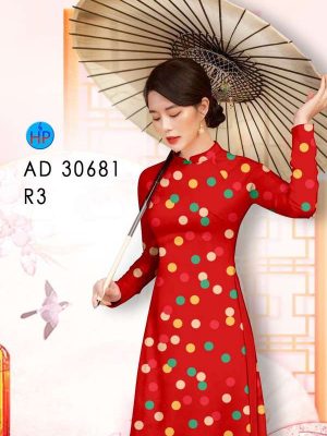Vải Áo Dài Chấm Bi Kiểu Mới AD 30681 35 4860fc3c
