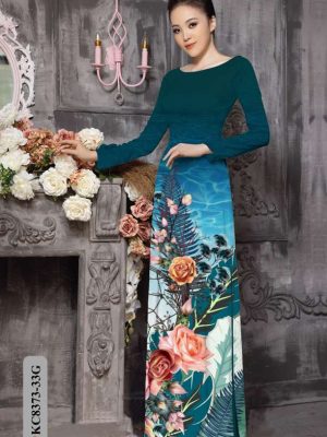 Vải Áo Dài Hoa Hồng Mới Ra AD KC8373 33 49ce9544