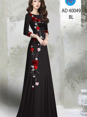 Vải Áo Dài Hoa In 3D Mới Ra AD 40049 20 4c7b2d8d