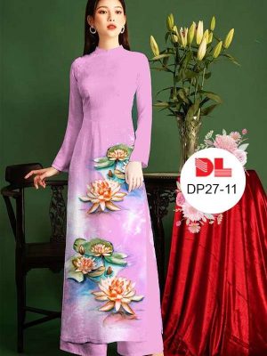 Vải Áo Dài Hoa Sen Mới Ra AD DP27 23 5323e2e2