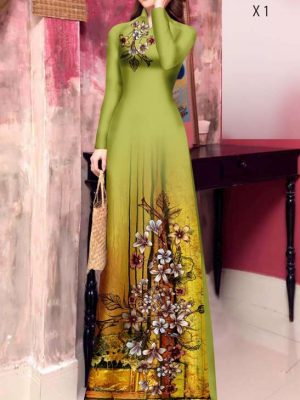 Vải Áo Dài Hoa In 3D Vừa Ra AD 20937 31 554d94ea