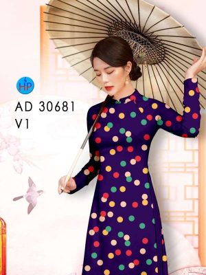 Vải Áo Dài Chấm Bi Kiểu Mới AD 30681 26 574081ba