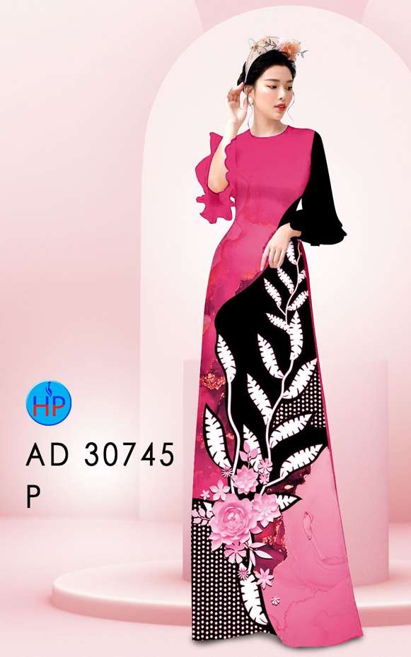 Vải Áo Dài Hoa In 3D Kiểu Mới AD 30745