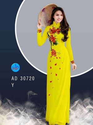 Vải Áo Dài Hoa Phượng Mới Ra AD 30720 35 5f3d4f3f