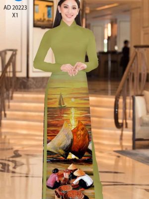 Vải Áo Dài Phong Cảnh Độc Đáo AD 20223 28 620d0d5b