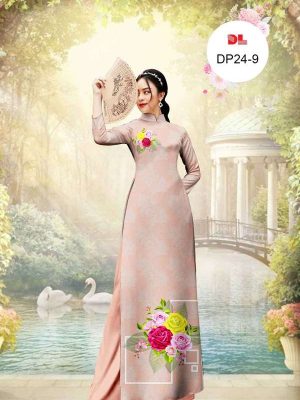 Vải Áo Dài Hoa Hồng Mới Ra AD DP24 22 651c527d