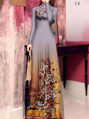 Vải Áo Dài Hoa In 3D Vừa Ra AD 20937 25 6835c1eb