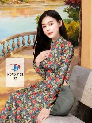 Vải Áo Dài Hoa Đều Độc Đáo AD NDAD3128 39 68b32994