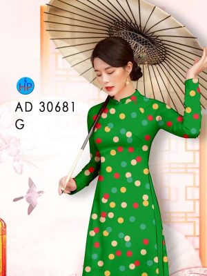 Vải Áo Dài Chấm Bi Kiểu Mới AD 30681 29 6b3af663