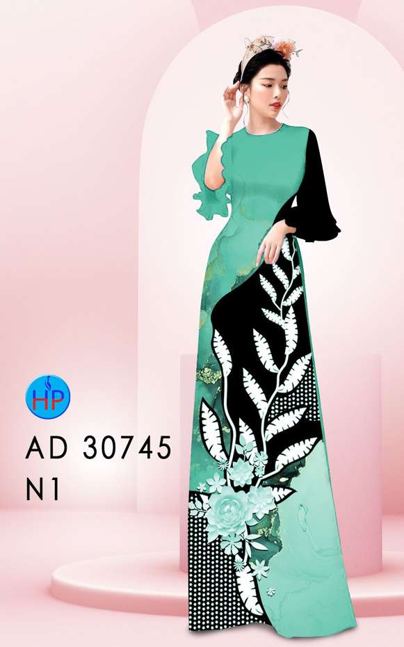 Vải Áo Dài Hoa In 3D Kiểu Mới AD 30745