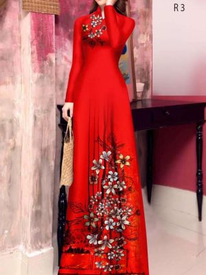 Vải Áo Dài Hoa In 3D Vừa Ra AD 20937 22 772d28e9