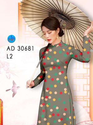 Vải Áo Dài Chấm Bi Kiểu Mới AD 30681 27 81433ac5