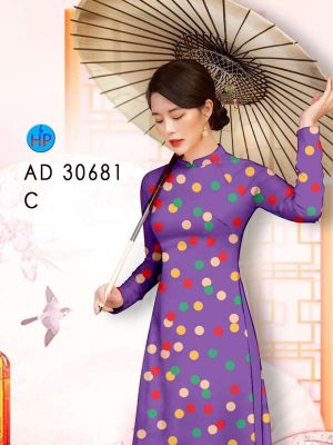 Vải Áo Dài Chấm Bi Kiểu Mới AD 30681 28 88dd8e5e